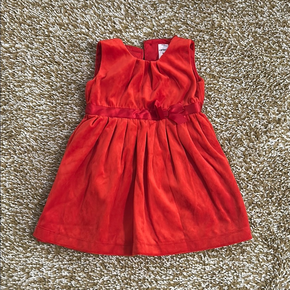 Carter's Vibrant Red Sleeveless Dress